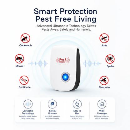 Ultrasonic Pest Repeller For Rat, Mice, Cockroach, Insects, Ants