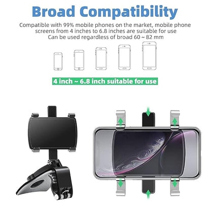 Universal Car Phone Holder Upgraded 360° Rotatable for Dashboard