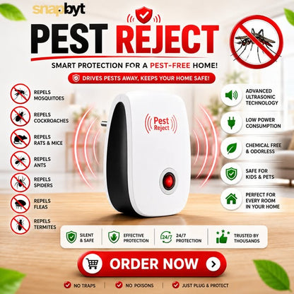 Ultrasonic Pest Repeller For Rat, Mice, Cockroach, Insects, Ants