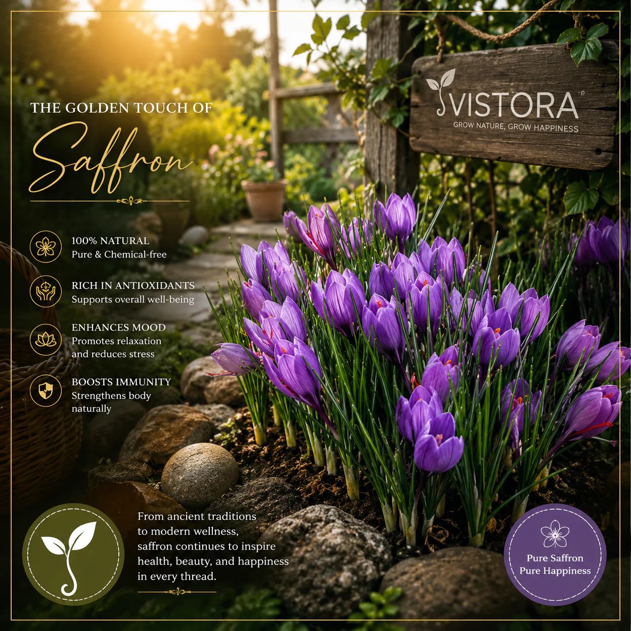 🌸 Saffron Bulbs – Gold in the Flower Seeds (BUY 1 GET 1 FREE)