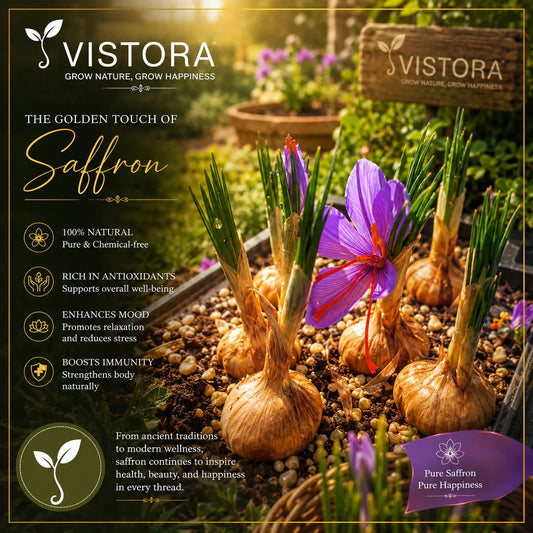 🌸 Saffron Bulbs – Gold in the Flower Seeds (BUY 1 GET 1 FREE)